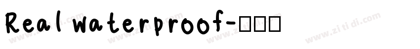 Real waterproof字体转换